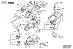 Bosch 3 600 HB9 101 Universalrotak 550 Lawnmower 230 V / Eu Spare Parts
